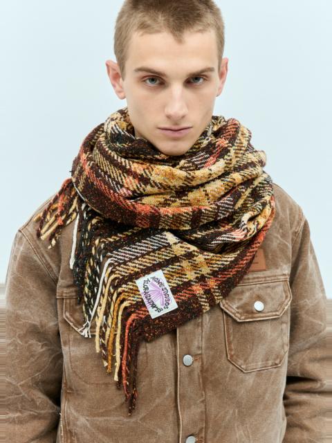 Acne Studios Plaid Fringe Scarf