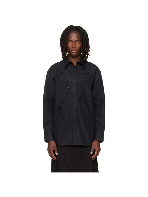 Simone Rocha Black Turbo Beaded Easy Shirt