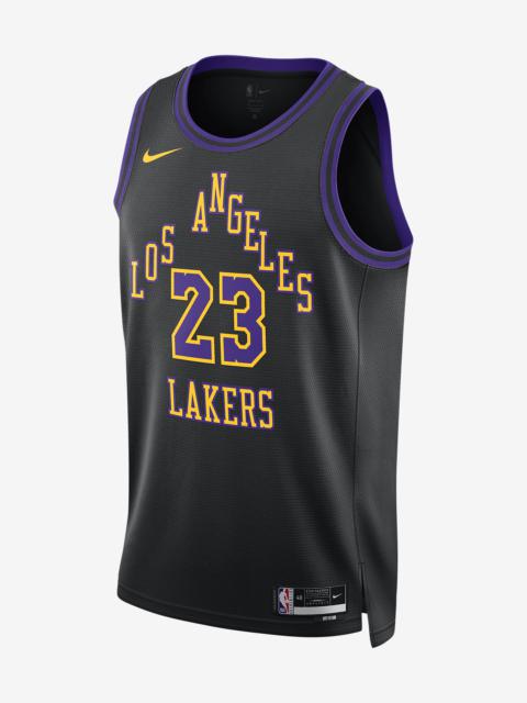 Nike Lebron James Los Angeles Lakers City Edition 2023/24 Nike Men's Dri-FIT NBA Swingman Jersey