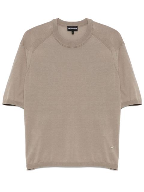 EMPORIO ARMANI fine-ribbed T-shirt