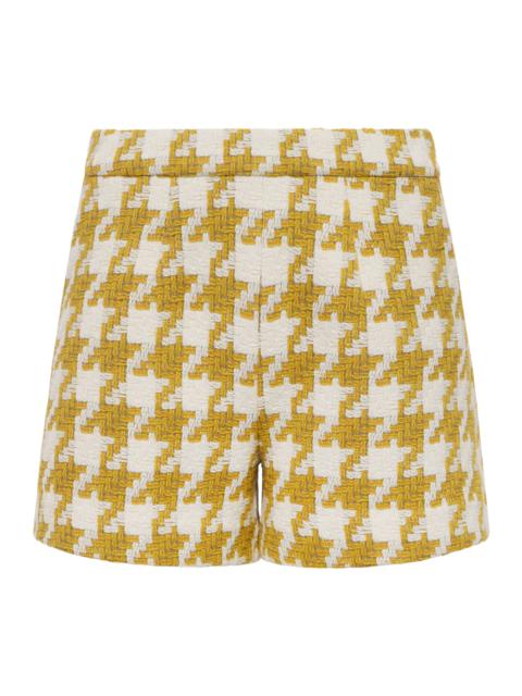L'AGENCE Ashton Houndstooth Tweed Short