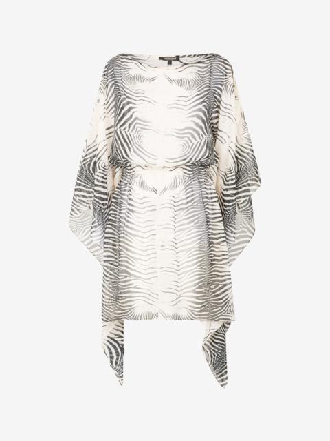 Zebra-Print Caftan
