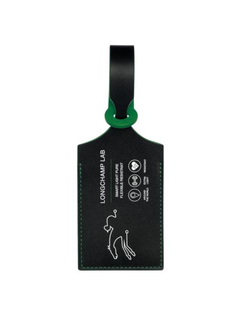 LGP Travel Luggage tag Black/Green - Leather