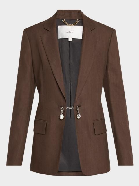 A.L.C. Mel Chain-Embellished Jacket