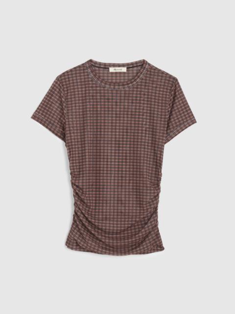 Madewell Ruched Cap-Sleeve Tee