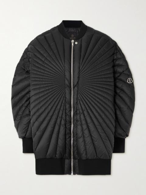 Moncler + Moncler Radiance Peter Oversized Appliquéd Quilted Shell Down Jacket