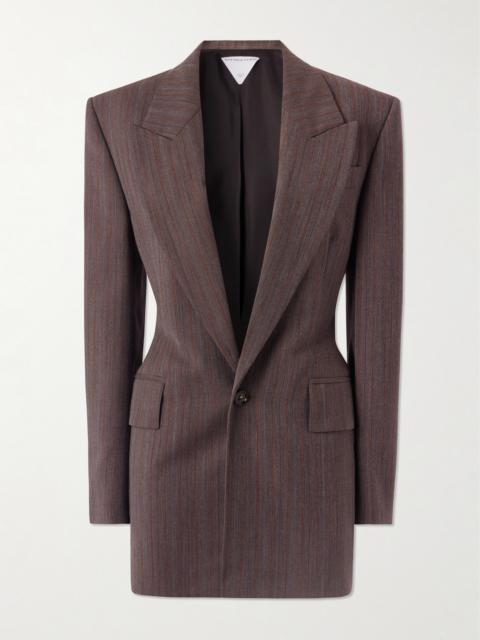 Bottega Veneta Striped Wool-blend Twill Blazer