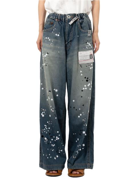 Maison MIHARAYASUHIRO Embellished Denim Wide Pants