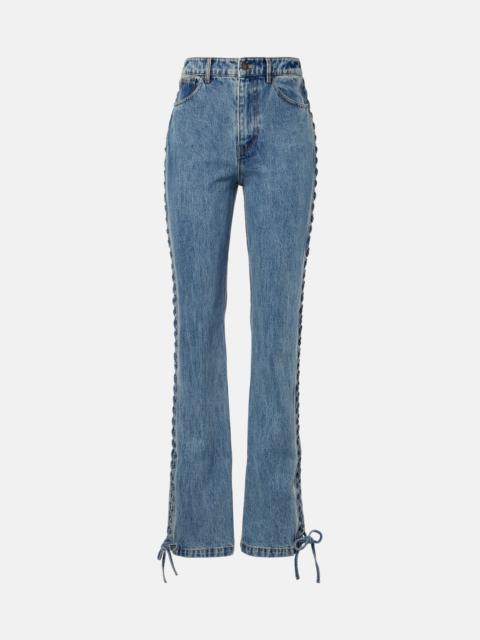 ROTATE Mid-rise straight jeans