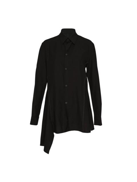 Yohji Yamamoto Paneled Asymmetric Long Shirt