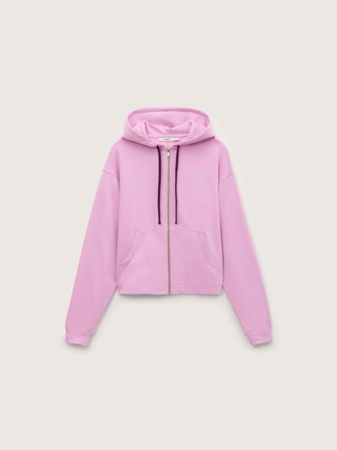 PANGAIA Womens Midweight Zip Up Hoodie - Blush Drift