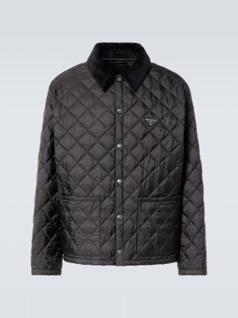 Prada Re-Nylon 퀼트 재킷
