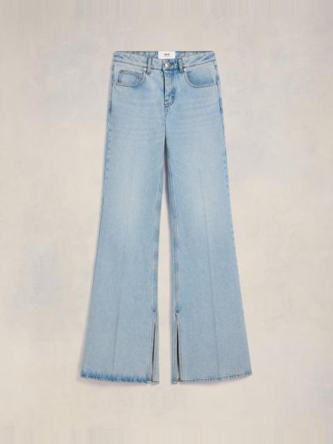 SLITTED FLARE FIT JEANS