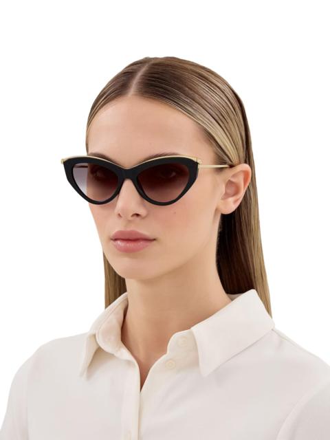 Cartier Women's Panthère Classic 55MM Cat-Eye Sunglasses - Black Yellow