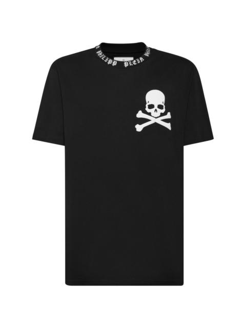 skull-print cotton T-shirt