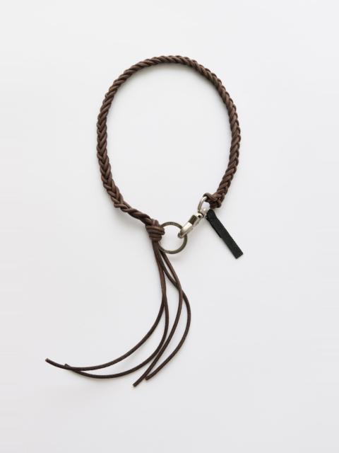 Braided Ladon Brown Leather