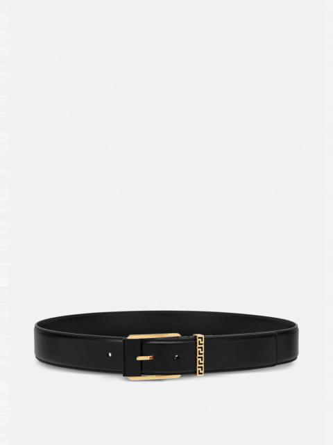 VERSACE Greca Leather Belt 4 cm