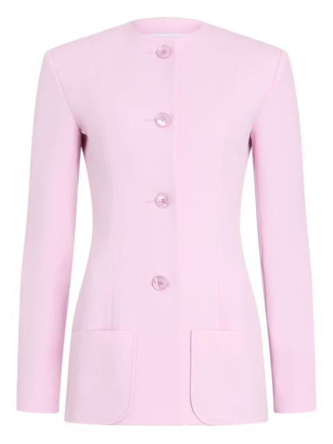 PATOU button-fastening collarless jacket