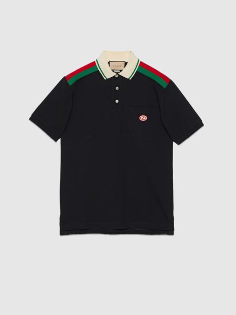 GUCCI Cotton polo with Interlocking G | REVERSIBLE