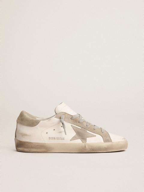 Women’s Super-Star with gray suede star and heel tab