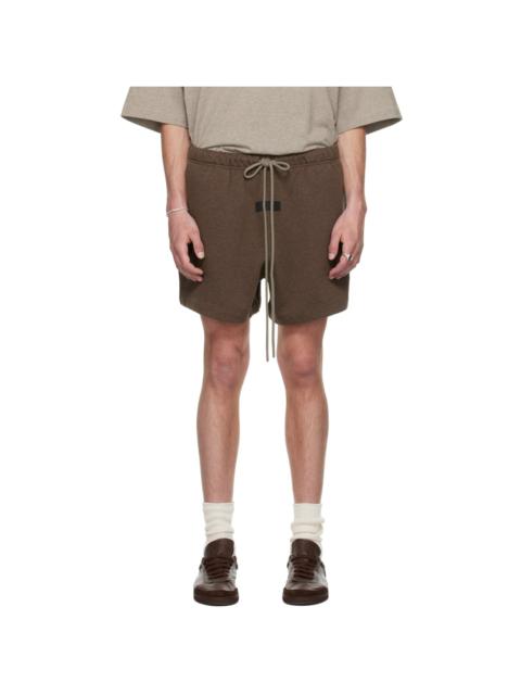 Brown Drawstring Shorts