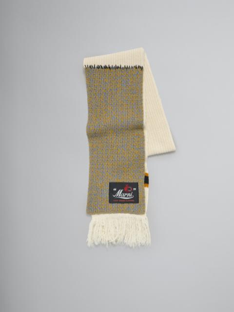 Marni KNITTED COLLEGE-STYLE SCARF