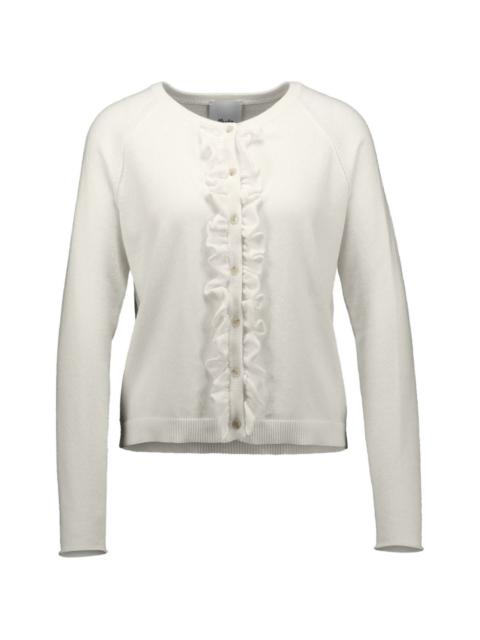 Allude ruffled-detail cardigan