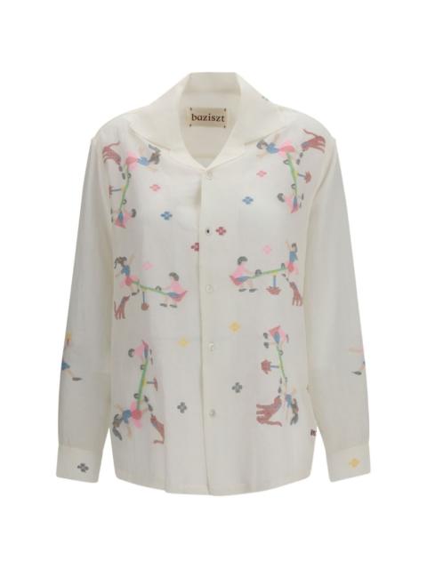 baziszt Joy Jam embroidered long-sleeve shirt