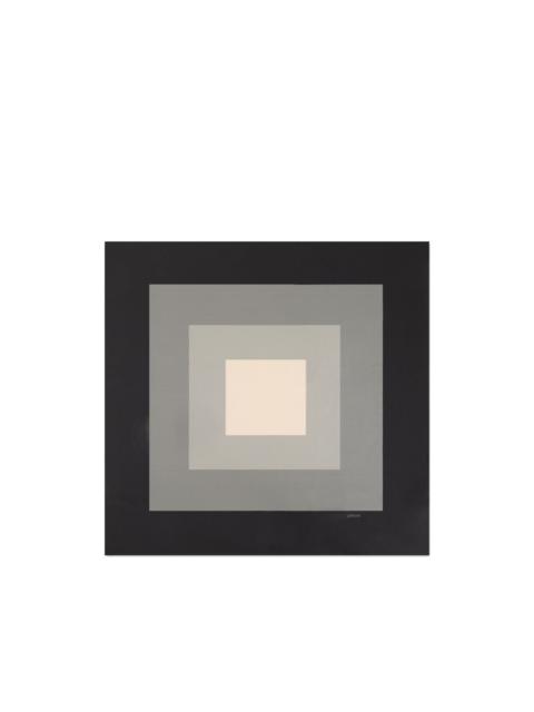LARDINI geometric-print silk scarf