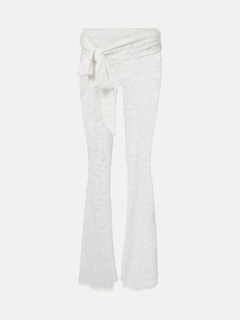 BANANHOT Vecna sheer lace flared pants