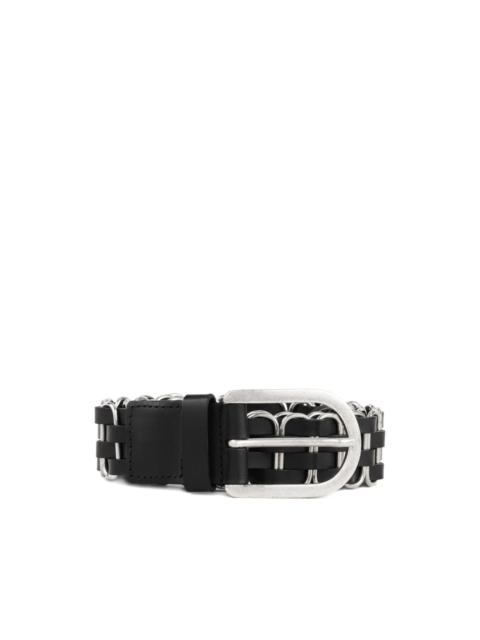ba&sh Beck woven-design buckle belt