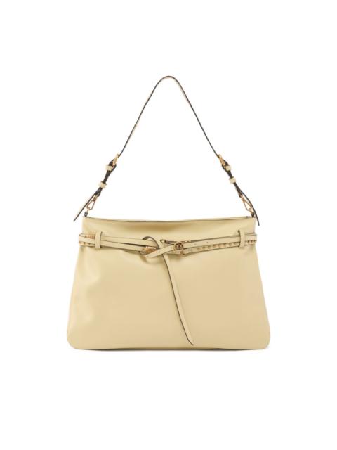 PINKO studded leather shoulder bag