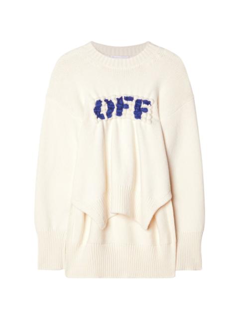 Off-White OFF-logo wool jumper