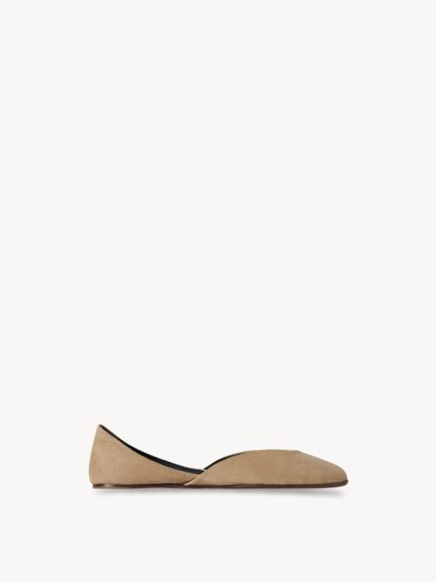 The Row Gemma Ballet Slipper in Suede