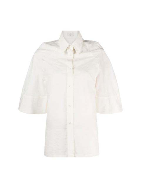 embroidered tonal shirt