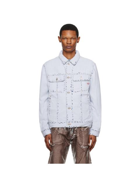 Diesel White D-Barcy FSC1 Denim Jacket