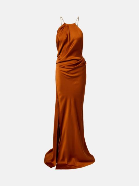Victoria Beckham Draped satin gown