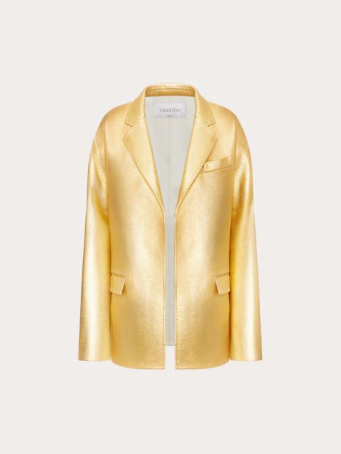 Valentino JACKET IN GOLDEN COMPACT DRAP