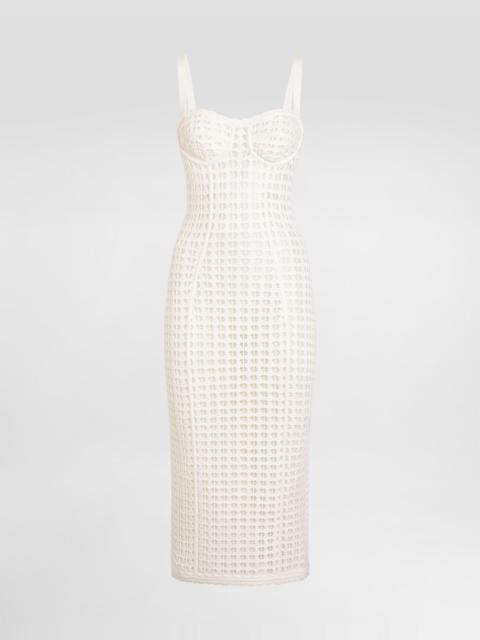 Dolce & Gabbana Crochet bustier dress