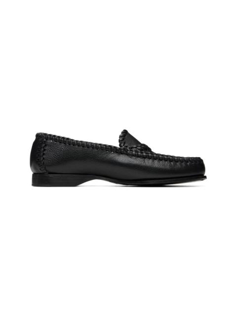 HEREU Black Sastre Supple Shiny Loafers