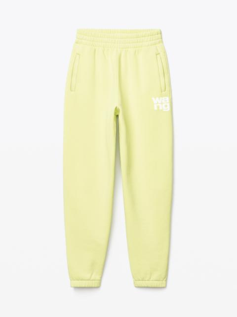 alexanderwang.t PUFF LOGO SWEATPANT IN STRUCTURED TERRY