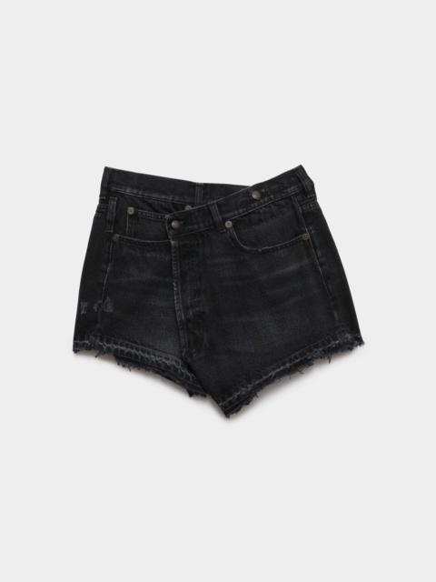 Crossover Short - Jake Black | R13 Denim Official Site