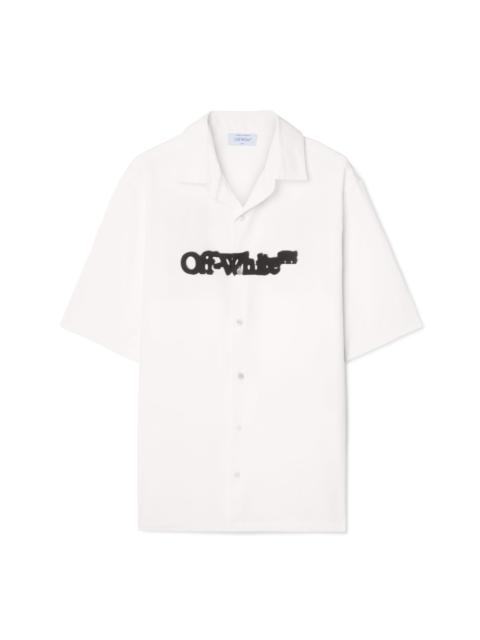 Off-White White Spray Arrow Bowling Shirt