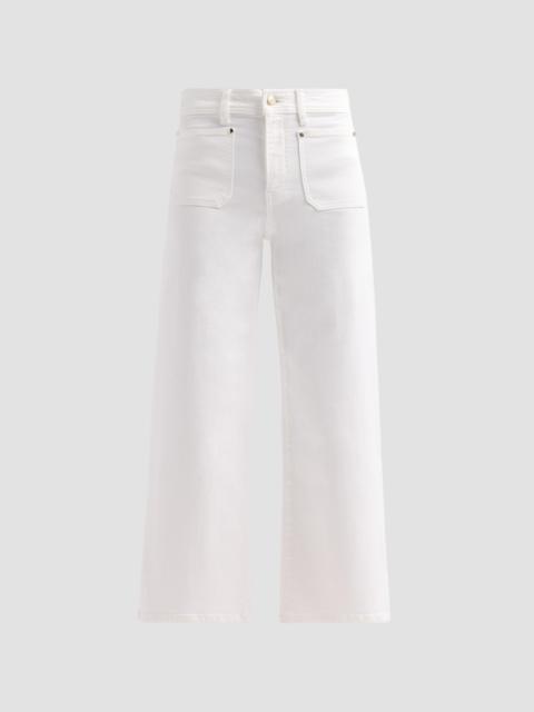 FRAME Women's Le Slim Palazzo Crop Jeans - Au Natural Clean