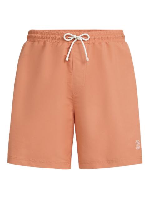Brunello Cucinelli drawstring-waist swim shorts