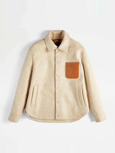 Tod's TOD'S SHIRT JACKET - BEIGE