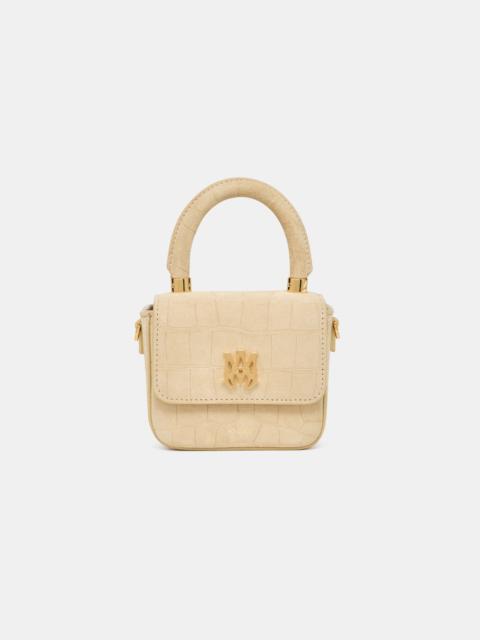AMIRI WOMEN'S CROC SUEDE NANO MA BAG