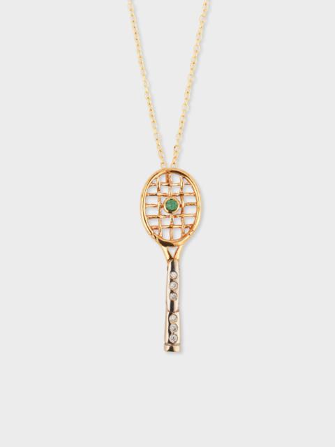 Paul Smith Diamond & Emerald Tennis Necklace by Baroque Rocks
