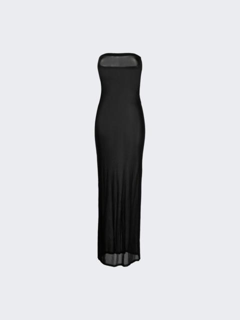 SAINT LAURENT Strapless Dress Black