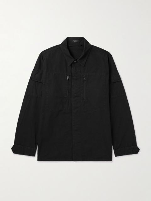 BALENCIAGA Cotton-Ripstop Overshirt Black